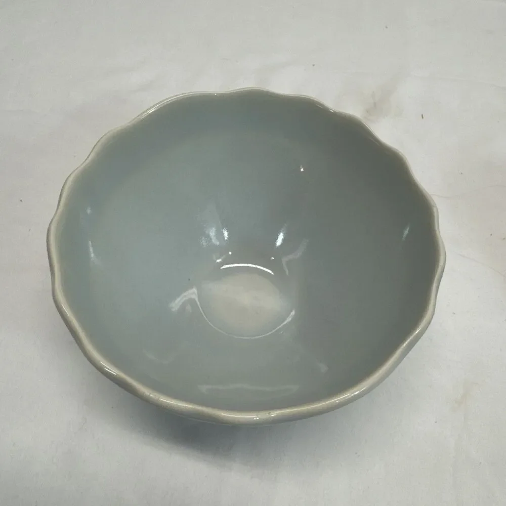 Matceramica Catarina de Braganca Blue Footed Soup Cereal Bowl Set Of 2
